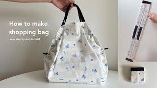 DIY foldable shopping bag Tutorial  How to Make folding eco bag