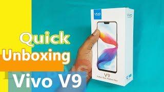 Vivo V9 Quick Unboxing First Look  VIVO V9 Specifications-HD