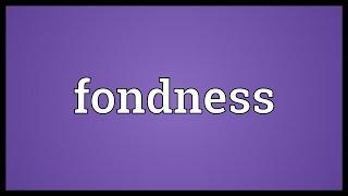 Fondness Meaning