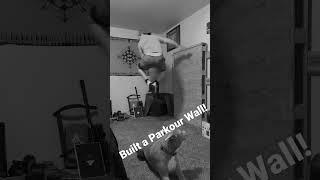 Homemade Parkour Wall #parkour #diy #homegym