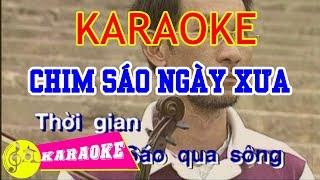 Chim Sáo Ngày Xưa Karaoke - Quang Linh  Beat Chuẩn