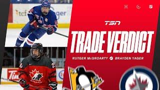 Trade Verdict Jets get equal type of prospect in Yager for McGroarty