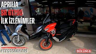 APRILIA SR GT 200  YENİ BAŞLAYANLAR ÇOK ŞANSLI  İLK İZLENİMLER RPM