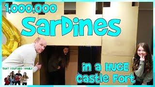 SARDiNES Hide And Seek In A HUGE Castle Box Fort With A Maze  That YouTub3 Family Family Channel