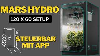 MARS HYDRO 120 x 60 Growbox mit SMARTER Lampe und Lüfter  Legalisierung Eigenanbau