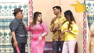 Amjad Rana with Saira Mehar and Sunairi Khan  Stage Drama Mar Gaye Oye Loko  Comedy Clip 2020