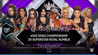 WWE 2K24 - 30-Divas Royal Rumble - Rhea Ripley Gigi Dolin Ronda Rousey Becky Lynch Alexa Bliss 