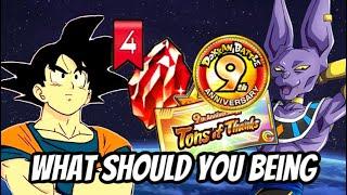 WHAT SHOULD YOU BE DOING RIGHT NOW DURING PART 1 OF THE 9TH ANNIVERSARY DBZ DOKKAN BATTLE