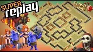 Worlds Best Th10 War Base 2017 Vs Max Bowler Max Valkyrie With Replays Anti 2 Star With Bomb Tower