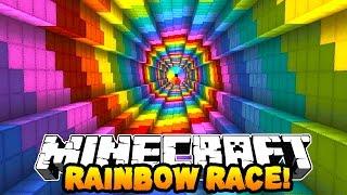 Minecraft 1v1 RAINBOW PARKOUR RACE wPrestonPlayz & Kenny