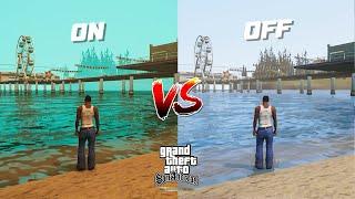 GTA San Andreas Definitive Edition Mobile - Classic Lighting ON Vs OFF Comparison