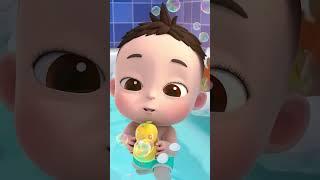 Bayi suka mandi membersihkan wajah kecilnya🫧  LiaChaCha Bahasa Indonesia#lagu #baby #shorts