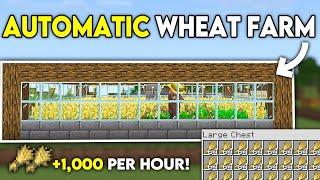 BEST Automatic Wheat Farm 1.21 - Minecraft Bedrock MCPEConsoleWindows