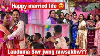 Happy married life gumwi   Okha aa manw bd khamkhw de ? Danger mwsabai Lauduma