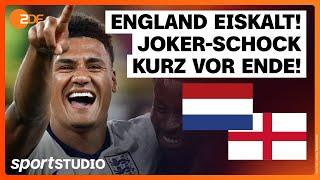 Niederlande – England Highlights  Halbfinale UEFA EURO 2024  sportstudio