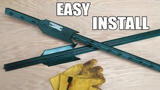 Easy way to Install Metal Fence Posts