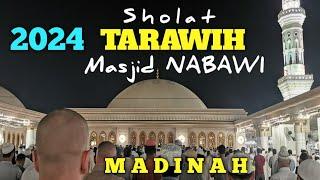 TERBARU 2024  Sholat TARAWIH di ROOF Masjid NABAWI MADINAH