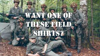 West German Bundeswehr Moleskin O.D. Field Shirts at Mikes Militaria