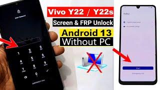 Vivo Y22 Y22s  Hard Reset & Frp Bypass ANDROID 13 Without Pc  100% Working Method