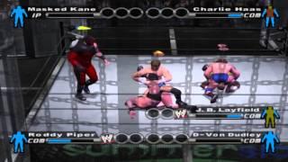 WWE Smackdown vs Raw PS2 walkthrough - Elimination Chamber