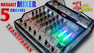 CARA MERAKIT MIXER 5 CHANNEL BOX AKRILIK TRANSPARAN