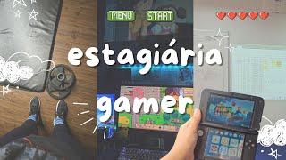 Um dia na vida de uma estagiária gamer  Indústria  Stardew Valley  morando sozinha  Cozy games