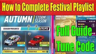 Forza Horizon 5 How to Complete Festival Playlist Autumn Season Series 33 Full Guide Tune Code