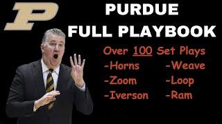 Purdue Playbook  Over 100 Set Plays And Actions  Basketball Motion Offense