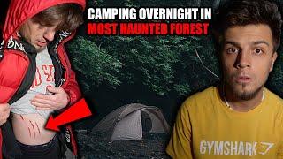 THE SCARIEST NIGHT OF OUR LIVES - CAMPING OVERNIGHT IN DEVILS FOREST DEMON CAUGHT ON CAMERA