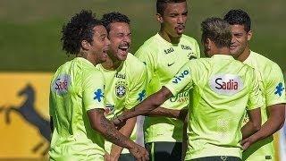 FUNNY NeymarFred & Marcelo Making fun of Luis Suarez Bite