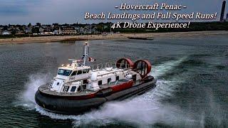 Punch It Hovercraft Penac Beach landings & High Speed Runs via Drone