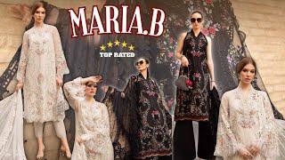 Maria.B  Unstitched Lawn ️ D-2405-A&B  Luxury Lawn 2024 Master Replica 3D Work Embroidery