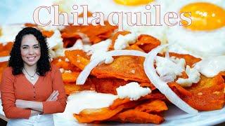 Authentic Mexican RED CHILAQUILES  Mexican BREAKFAST  EASY AND CLASSIC Mexican recipe