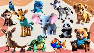 Animal Puzzle Song  Ai Music Nursery Rhymes & Kids Songs #aimusic