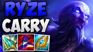 CHALLENGER MID LANER CARRIES WITH RYZE  CHALLENGER RYZE MID GAMEPLAY  Patch 14.10 S14