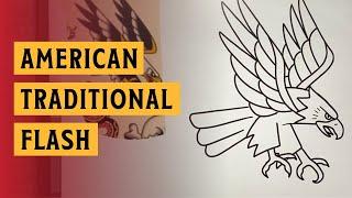 How To Draw Tattoos For Beginners  American Traditional Flash Tutorial