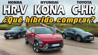 Hyundai Kona vs Toyota C-HR vs Honda HR-V Which hybrid to buy?