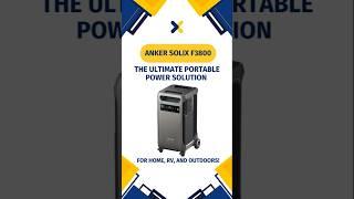 #shorts #foryou Anker SOLIX F3800 The Ultimate Portable Power Solution for Home RV and Outdoors