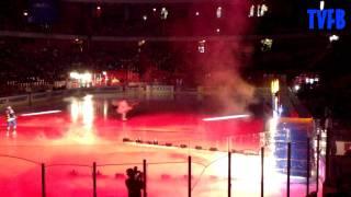 Oddset Hockey Games Final 2012 - Players entrance & National anthem HD