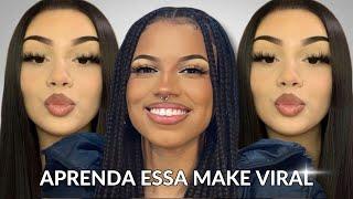 tutorial BADDIE MAKEUP *APRENDA ESSA MAKE VIRAL*