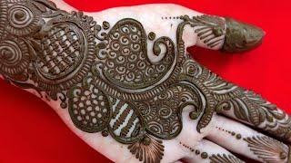 सुंदर और आसान मेहंदी डिजाइन  Wedding mehndi l dulhan mehandi l mehandi ka design mhndi henna design