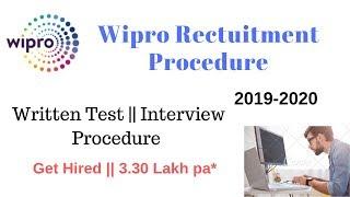 Wipro recruitment Process Written test Interview Pattern 2019-2020