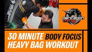 Heavy Bag Workout for Kickboxing and Muay Thai - Body Shots  -- Class #12