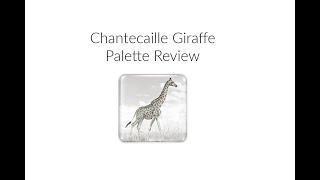 Chantecaille Giraffe Palette  First Time Trying Chantecaille