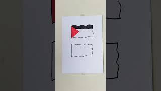 Bendera Palestina Negara Muslim #art #drawing #shorts