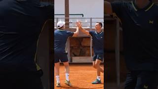 Exciting Pro-Am Doubles at Mouratoglou Academy  #tennis #tennispro #doubles