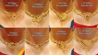 Latest 22k Gold Necklace Design With Price And WeightGold jewellery design@Sanchitassimplelife