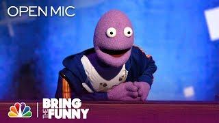 Puppet Randy Feltface Performs in the Open Mic Round - Bring The Funny Open Mic