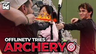 OFFLINETV TRIES ARCHERY FAIL