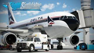 As Real as it Gets  Airbus A310 - Atlanta to Detroit  Realistic Full Flight Experience  MSFS